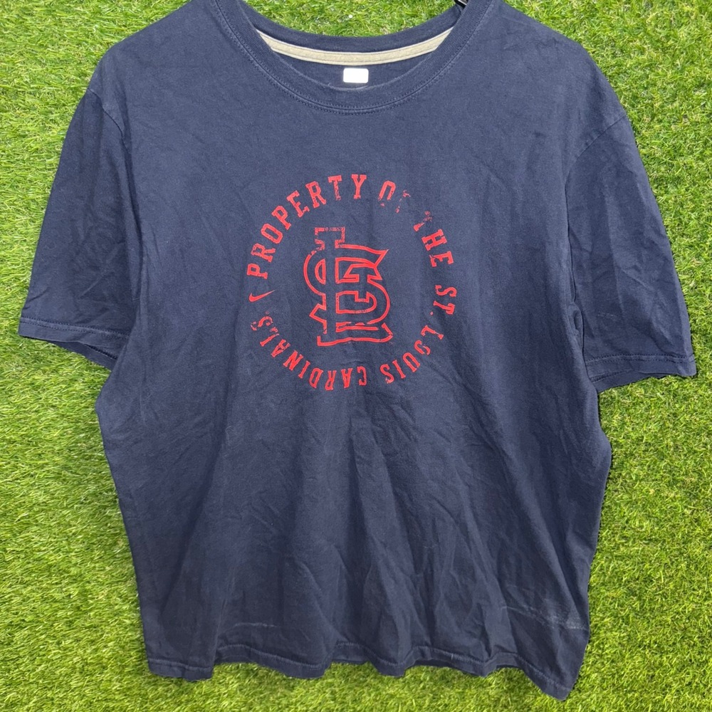 Nike St. Louis Cardinals Property Of 1892 MLB T-Shirt Navy Blue XL